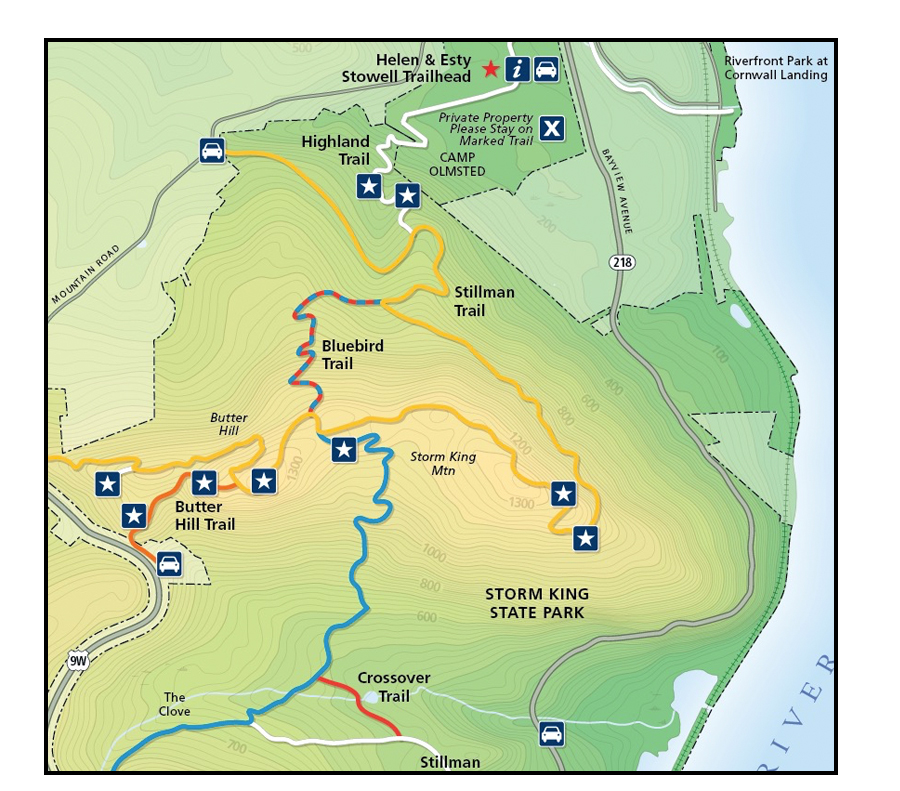 Simple County Road Map Illustration